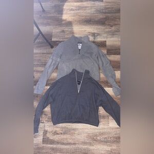 Hollister/AE half zip sweatshirts